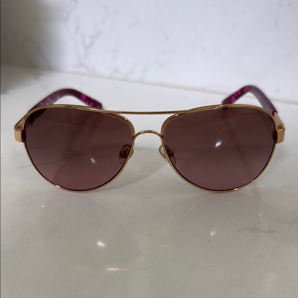 Gold and Purple Sunglasses